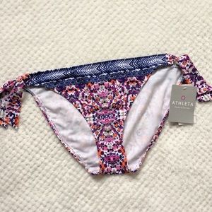 ✨NWT Athleta Ipanema Side Tie Print Bottoms